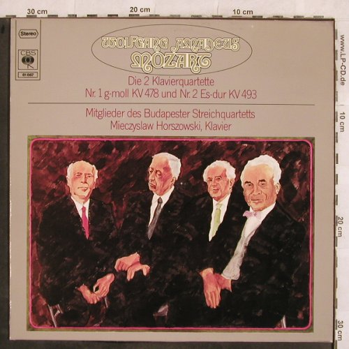 Mozart,Wolfgang Amadeus: Die Zwei KlavierQuartette,KV478,493, CBS(CBS 61 667), NL, 1976 - LP - L4557 - 7,50 Euro