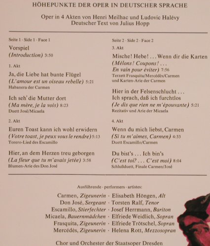 Bizet,Georges: Carmen-Höhepunkte, Foc, BASF(10 21362-5), D, Ri,  - LP - L4576 - 6,00 Euro