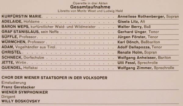 Zeller,Carl: Der Vogelhändler,GesammtAufn.,Foc, Marcato(64 937), D, 1976 - 2LP - L4599 - 6,00 Euro