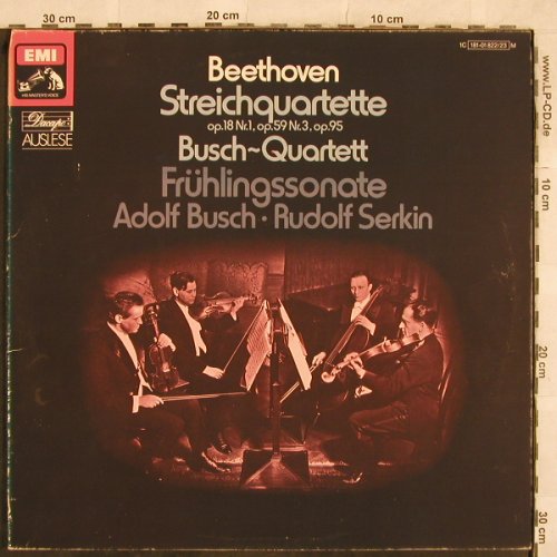 Beethoven,Ludwig van: Streichquartette op.18 Nr.1,59Nr.3., EMI, m /VG-(181-01 822/23 M), D, Foc,  - LP - L4618 - 7,50 Euro