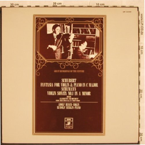 Schubert,Franz / Schumann: Fantaisa for Violin&Piano/V.Sonata1, Angel(GR-2246), J,  - LP - L4624 - 20,00 Euro