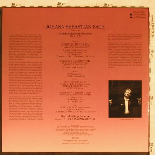 Bach,Johann Sebastian: Brandenburgische Konzerte1,2,5, Klassik Edition(40 753 6), D, 1988 - LP - L4640 - 4,00 Euro