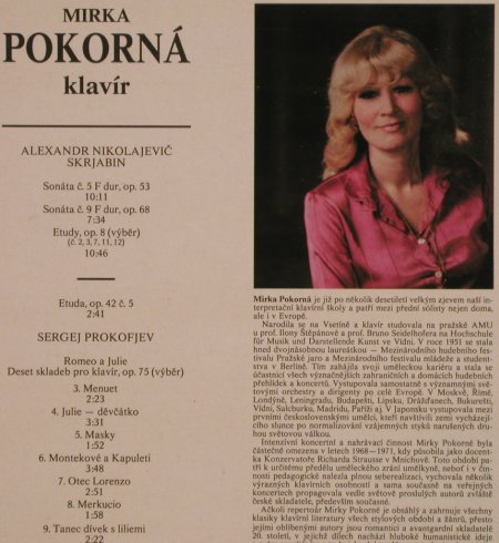 Scriabin,Alexander / Prokofiev: V Sonata fis-dur, op.53, Supraphon(1111 3648), CZ, 1985 - LP - L4646 - 5,00 Euro