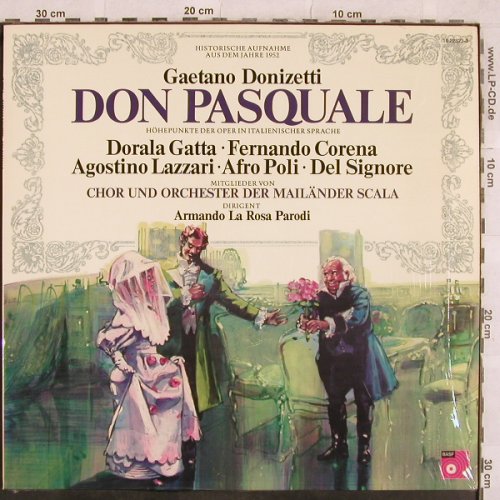 Donizetti,Gaetano: Don Pasquale, ital.,hist rec 1952, BASF(10 22323-3), D, 1975 - LP - L4666 - 5,00 Euro