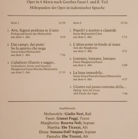 Boito,Arrigo: Mefistofele, ital, hist.rec. 1952, BASF(10 22321-3), D, 1975 - LP - L4667 - 5,00 Euro