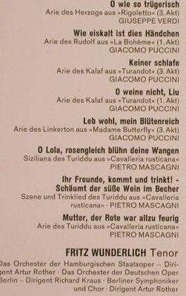 Wunderlich,Fritz: Ein Sängerportrait, Eurodisc(70 258 KR), D, Mono,  - LP - L4678 - 4,00 Euro