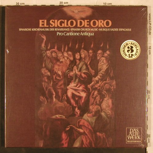 V.A.El Siglo De Oro: Spanische Kirchenmusik der Renaiss, Telefunken,Box(6.35371 FK), D, FS-New, 1977 - 3LP - L4720 - 45,00 Euro