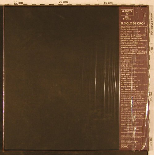 V.A.El Siglo De Oro: Spanische Kirchenmusik der Renaiss, Telefunken,Box(6.35371 FK), D, FS-New, 1977 - 3LP - L4720 - 45,00 Euro
