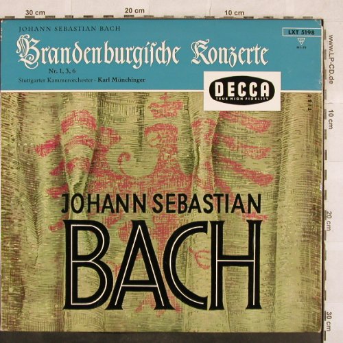Bach,Johann Sebastian: Brandenburgische Konzerte 1,3,6, Decca(LXT 5198), D,  - LP - L4724 - 7,50 Euro
