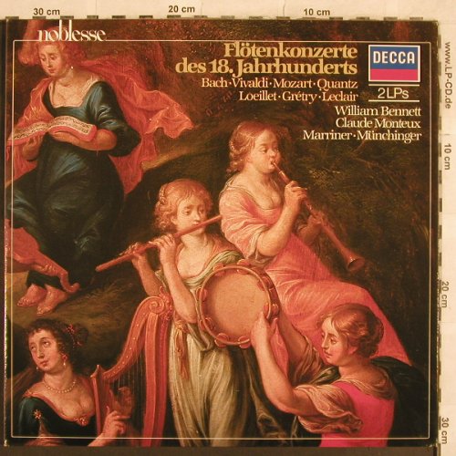 V.A.Flötenkonzerte des 18 Jahrh.: Bach, Vivaldi, Mozart, Quantz, Decca noblesse(6.48179 DM), D, 1981 - 2LP - L4754 - 6,00 Euro