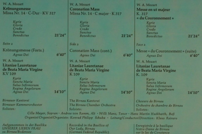 Mozart,Wolfgang Amadeus: Krönungsmesse/Litaniae Lauretanae, MPS/BASF(10 20863-1), D, 1970 - LP - L4755 - 5,00 Euro