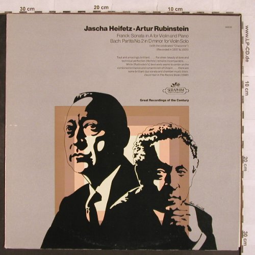 Heifetz,Jascha / Artur Rubinstein: Frank:Sonata in A for violin&piano, Seraphim/EMI(60 230), US,  - LP - L4766 - 14,00 Euro