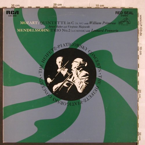 Heifetz,Jascha: The Heifetz-Piatigorsky Concerts, RCA Red Seal(LSC-3048), US,  - LP - L4773 - 14,00 Euro