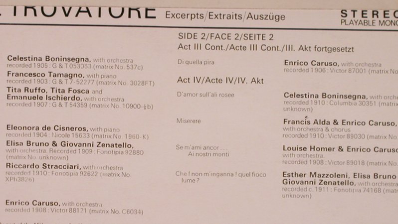 Verdi,Giuseppe: Il Trovatore-Auszüge, SAGA(FID 2139), UK, 1963 - LP - L4790 - 5,00 Euro