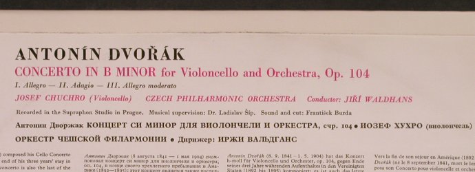 Dvorak,Antonin: Concerto for Violoncello and Orch., Supraphon(50 667), CZ. m-/vg+,  - LP - L4862 - 5,00 Euro