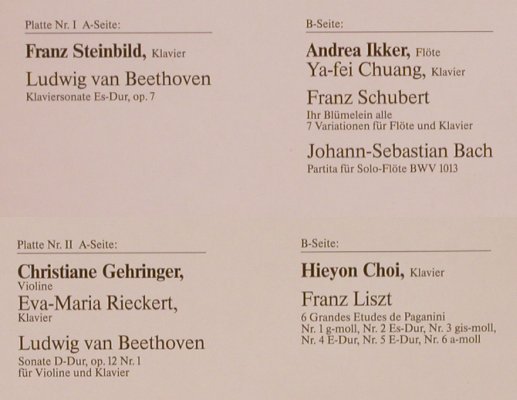 V.A.Parke-Davis Förderpreis 1988: Franz Steinbild,Klavier, Foc, Teldec(66.28376), D, 1988 - 2LP - L4863 - 6,00 Euro