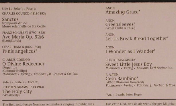Norman,Jessye: Sacred Songs - Geistliche Lieder, EMI(6514 151), NL, 1981 - LP - L4897 - 4,00 Euro