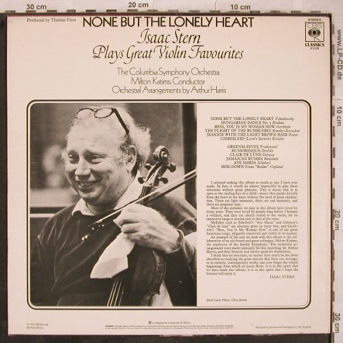 Stern,Isaac: plays Great Violin Favourites(1963), CBS(CBS 61039), UK, 1977 - LP - L5081 - 7,50 Euro