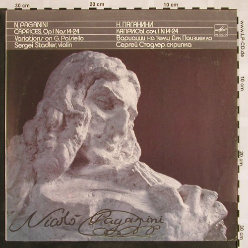 Paganini,Niccolo: Caprices, op.1 No.14-24, Melodia(C10 24021 008), UDSSR, 1986 - LP - L5090 - 7,50 Euro