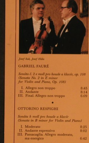 Faure,Gabriel / Respighi: Sonata No.2/Sonata, Supraphon(1111 3165 G), CZ, 1983 - LP - L5113 - 12,50 Euro