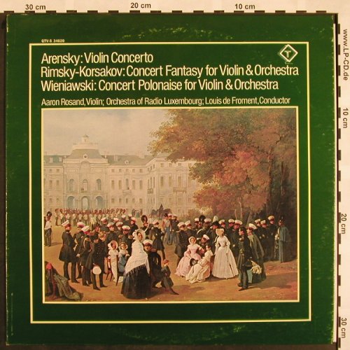 Arensky,Anton St./Rimsky-K./Wieniaw: Violin Concerto,op54, Turnabout Vox(QTV-S 34629), UK, 1976 - LP - L5126 - 9,00 Euro
