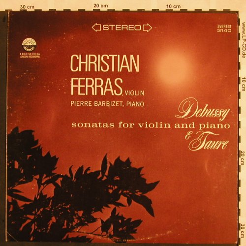 Debussy,Claude / Faure: Sonatas for violin and piano,m-/vg+, Everest Records(3140), US,  - LP - L5192 - 5,00 Euro