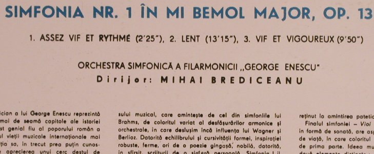 Enesco,Georges: Simfonia Nr.1 in mi bemol major, Electrecord(ST-ECE 01037), RO,  - LP - L5194 - 7,50 Euro