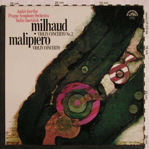 Milhaud,Darius / Gian Fr.Malipiero: Concerto No.2,Violin&Orch., Supraphon(1 10 1120), CZ, 1972 - LP - L5229 - 12,50 Euro