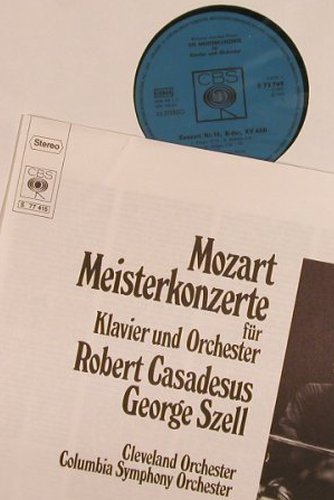 Mozart,Wolfgang Amadeus: Meisterkonzerte f.Klavier&Orch.,Box, CBS(dirty)(S 77 415), D,vg+/m-, 1962 - 4LP - L5230 - 12,50 Euro