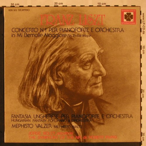 Liszt,Franz: Concerto No.1 per Pianoforte e Orch, Quadrifoglio(VDS 322), I, stoc, 1974 - LP - L5249 - 5,00 Euro