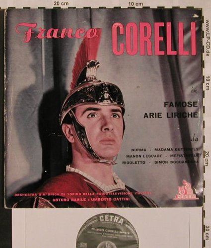 Corelli,Franco: Famose Arie Liriche, m--/vg+, Cetra(LPV 45020), I,  - 10inch - L5258 - 9,00 Euro
