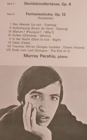 Schumann,Robert: Davidsbündlertänze, Op.6, Op.12, CBS, m-/vg+(CBS 76 202), NL, Foc, 1974 - LP - L5289 - 5,00 Euro