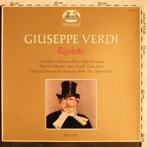Verdi,Giuseppe: Rigoletto(44), Foc, Heliodor(88 026/27), D, Ri, 1960 - 2LP - L5356 - 7,50 Euro