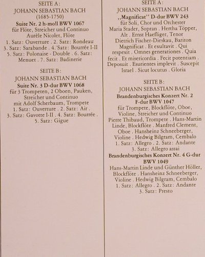 Münchner Bach-Chor uund Orchester: Bach, Händel, Box,Sonderaufl., D.Gr.(2723 007 G), I, 1976 - 4LP - L5359 - 12,50 Euro