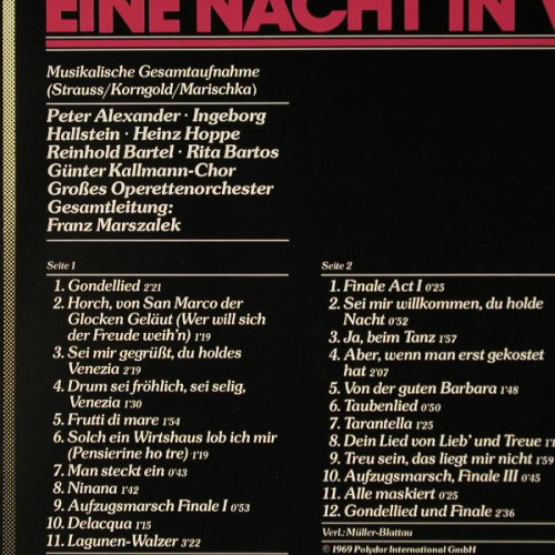 Strauss,Richard: Eine Nacht in Venedig, Polydor(2416 161), D, Ri,  - LP - L5361 - 5,00 Euro