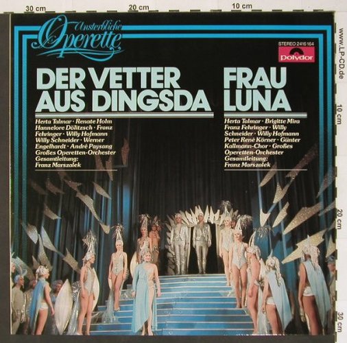 Künneke,Eduard: Der Vetter aus Dingsda/Frau Luna, Polydor(2416 164), D, Ri,  - LP - L5362 - 5,00 Euro