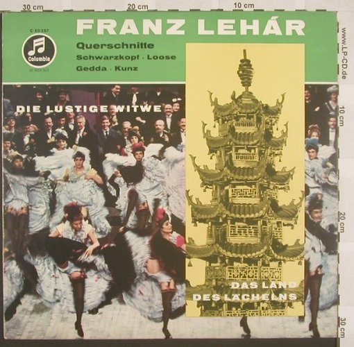Lehar,Franz: Die lustige Witwe/Land des Lächelns, Columbia(C 80 587), D,  - LP - L5379 - 9,00 Euro