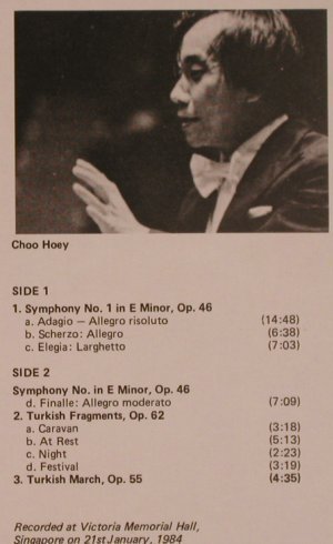Ippolitov-Ivanov,Mikhail: Symphony No.1/Turkish Fragments, HK Marco Polo(6.220217), Hong Kong, 1984 - LP - L5394 - 12,50 Euro
