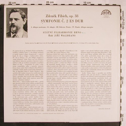 Fibich,Zdenek: Symfonie c.2 es dur, Supraphon(1 10 2165 G), CZ, stoc, 1977 - LP - L5403 - 7,50 Euro
