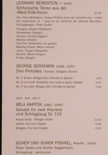 Bernstein,Leonard/Gershwin/Bartok: Sinf.Tänze West Side Story,3 Prelud, Teldec(243 719-1), D, m-/vg+, 1988 - LP - L5462 - 12,50 Euro