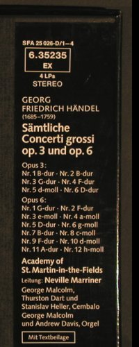 Händel,Georg Friedrich: Sämtliche Concerti Grossi op.3+6, Decca(6.35235 EX), D, Box, Ri,  - 4LP - L5471 - 17,50 Euro