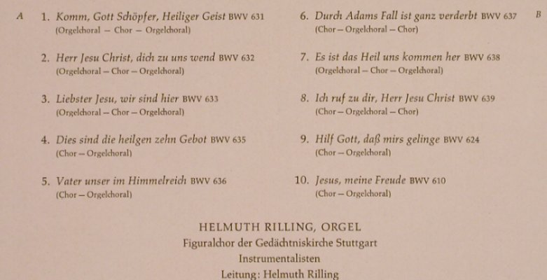 Bach,Johann Sebastian: Das Orgelbüchlein 3,Pfingsten,Trini, Musicaphon(BM 30 SL 1528), D, Foc,  - LP - L5472 - 7,50 Euro