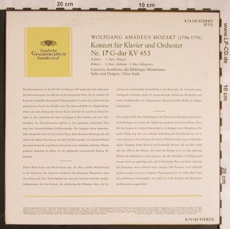 Mozart,Wolfgang Amadeus: Konzert für Klavier u.Orch.Nr.17, D.Gr.(K 74 163 (P11)), D,Club.Ed., 1961 - 10inch - L5507 - 6,00 Euro
