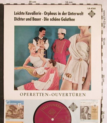 Suppe,Franz von/Offenbach: Die 4 beliebtsten Operetten-Ouvertü, Telefunken(LA 6261), D,  - 10inch - L5510 - 4,00 Euro