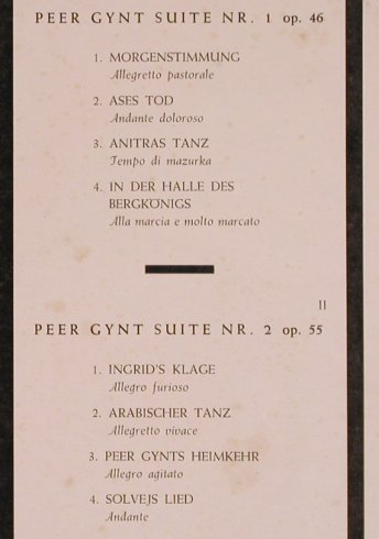 Grieg,Edvard: Peer Gynt Suiten 1 & 2, Decca/DSC(D-103), D, m-/vg+,  - 10inch - L5516 - 5,00 Euro