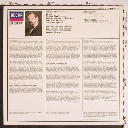 Debussy,Claude / Ravel / Berlioz: La Mer/Daphnis et Chloé/Danse d.Syl, Decca Jubilee(JB 136), UK,Ri, 1983 - LP - L5523 - 6,00 Euro