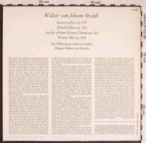 Strauss,Johann: Walzer von, Columbia(C 70 465), D,  - 10inch - L5546 - 7,50 Euro