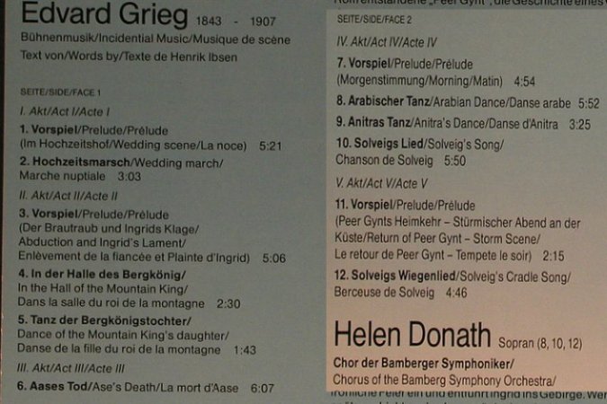 Grieg,Edvard: Peer Gynt Bühnenmusik, Eurodisc(207 047-425), D, 1985 - LP - L5558 - 5,00 Euro