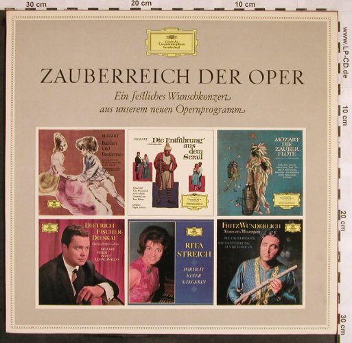 V.A.Zauberreich Der Oper: Mozart..Wagner,9 Tr.,Werbeplatte, D.Gr.Tulip Ring Label(104 496), D,Muster,  - LP - L5563 - 6,00 Euro