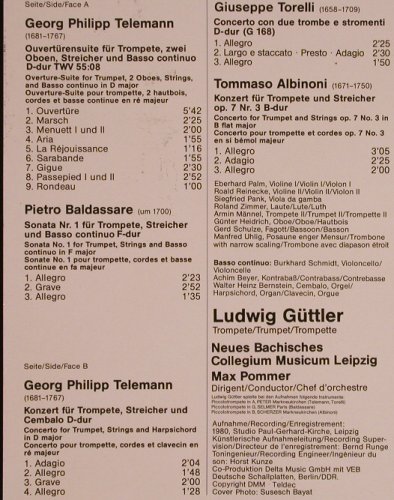 Güttler,Ludwig: Trompetenkonzerte des Barock, Capriccio(CD 27 013), D, 1982 - LP - L5577 - 5,00 Euro